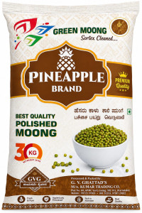 Pineapple Brand Green Moong 30Kg