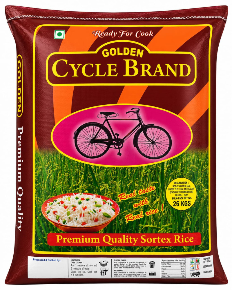 Golden Cycle Brand Long Body Boiled Rice 26Kg