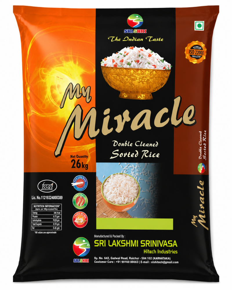 My Miracle Brand RNR Kolam Steam Rice 26Kg